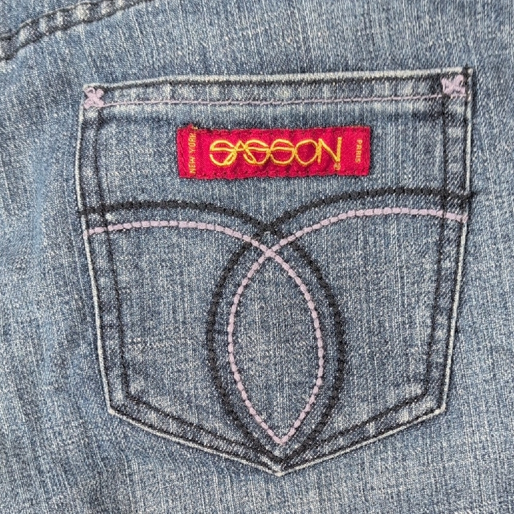 NWT Sasson Skinny Leg Shuffle Medium Wash Jeans Size 6 - Picture 3 of 15